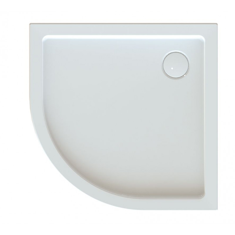 Leda Receveur de douche 1/4 rond 800x800mm Profondeur 50mm blanc FRISBEE Kobleo