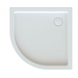 Leda Receveur de douche 1/4 de rond 900x900mm Profondeur 90mm blanc FRISBEE Kobleo