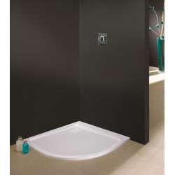 Leda Receveur de douche 1/4 rond 800x800 mm blanc SPACE LINE Kobleo