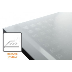 Leda Receveur de douche 1/4 rond 800x800 mm blanc SPACE LINE Kobleo