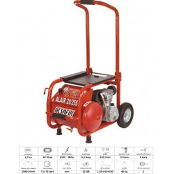 Alsafix Compresseur Alair 20/255 8bar 20L rallonge électrique 10m Alsafix Kobleo