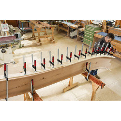 Bessey Presse à vis fonte malléable avec poignée bi-matière serrage 1000 mm T Kobleo