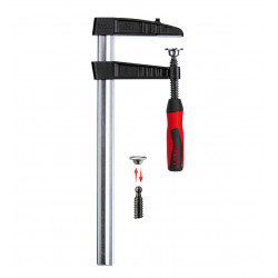 Bessey Presse à vis en fonte malléable avec poignée bi-matière TGK 400/120 TG Kobleo