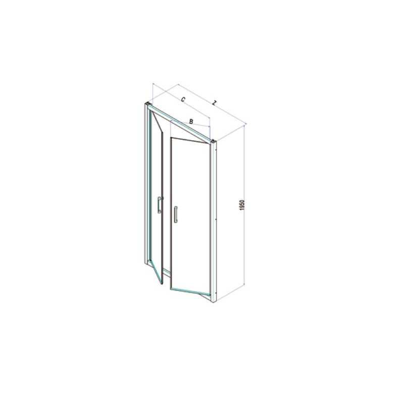 Samo Porte douche abattant Saloon 107 111 cm profilés blancVerre transparen Kobleo Samo Porte douche abattant Saloon 107 111 cm profilés blancVerre transparen Kobleo