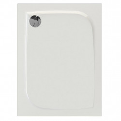 Allibert Receveur de douche rectangle 120 x 90 x 4 cm vidage angle gauche blanc Kobleo