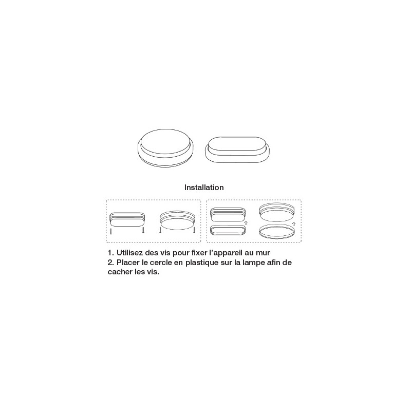 Fox Hublot LED rond 18W 1300 Lm 4000K 240V sans détecteur de mouvement 601 Fox Kobleo Fox Hublot LED rond 18W 1300 Lm 4000K 240V sans détecteur de mouvement 601 Fox Kobleo