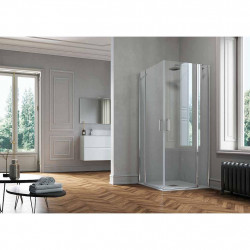 Samo Paroi douche d'angle ouverture pivotante 975-100cm Droite Polaris Kobleo