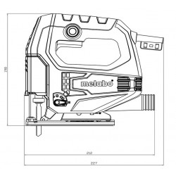Metabo Scie sauteuse 450W course 18mm STEB 65 Quick Kobleo
