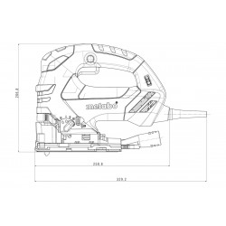 Metabo Scie sauteuse 750W 140mm STEB 140 Plus Kobleo