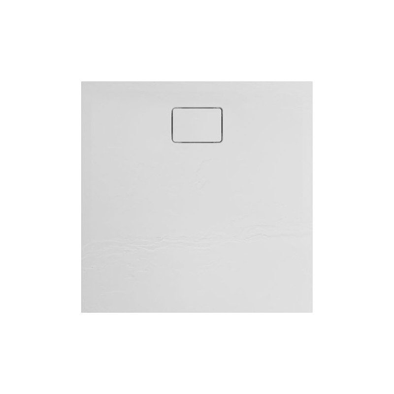 Allibert Receveur de douche carré 90 x 90 cm blanc effet pierre Terreno Kobleo