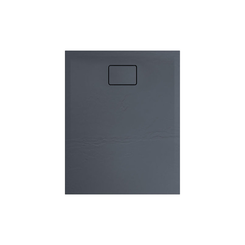 Allibert Receveur de douche rectangle 100 x 80 cm gris effet pierre Terreno Kobleo