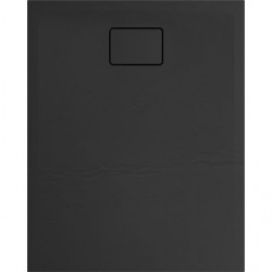 Allibert Receveur de douche rectangle 100 x 80 cm noir effet pierre Terreno Kobleo