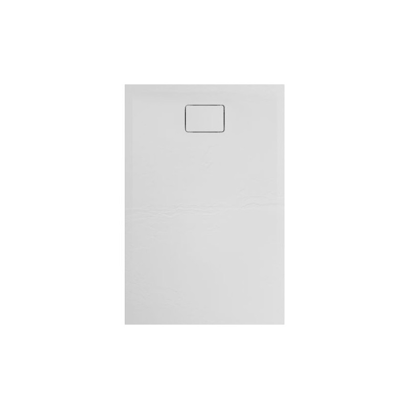 Allibert Receveur de douche rectangle 120 x 80 cm blanc effet pierre Terreno Kobleo