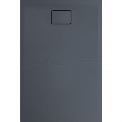 Allibert Receveur de douche rectangle 120 x 80 cm gris effet pierre Terreno Kobleo