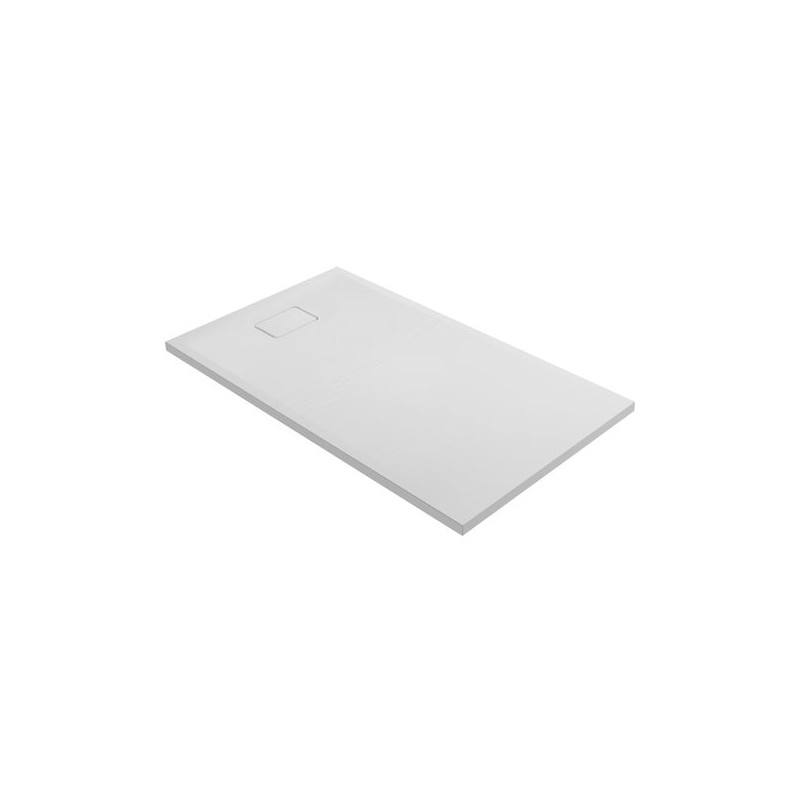 Allibert Receveur de douche effet pierre 140x80x3.5 cm polybéton blanc Kobleo Allibert Receveur de douche effet pierre 140x80x3.5 cm polybéton blanc Kobleo