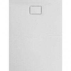Allibert Receveur de douche rectangle 120 x 90 cm blanc effet pierre Terreno Kobleo
