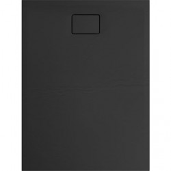 Allibert Receveur de douche rectangle 120 x 90 cm noir effet pierre Terreno Kobleo
