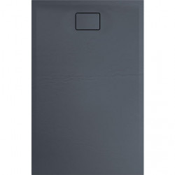Allibert Receveur de douche rectangle 140 x 90 cm gris effet pierre Terreno Kobleo