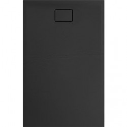 Allibert Receveur de douche rectangle 140 x 90 cm noir effet pierre Terreno Kobleo
