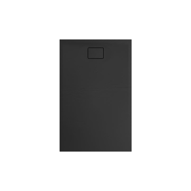 Allibert Receveur de douche rectangle 140 x 90 cm noir effet pierre Terreno Kobleo
