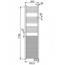 Acova Sèche-serviette électrique Atoll Spa 36 tubes 1000W Kobleo