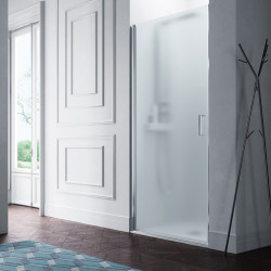 Samo Porte douche pivotante 77 80cm profilés chromé brillantVersion Gauche  Kobleo