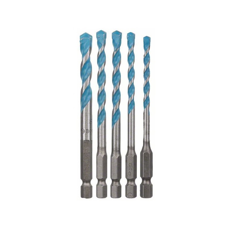 Bosch Set 5 pièces Forets polyvalents HEX-9 Multi Construction 40/50/60/60/8 Bosch Kobleo