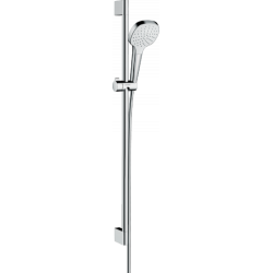 Hansgrohe Set de douche 1 jet Croma Select E avec barre Unica'Croma 90 cm blanc Hansgrohe Kobleo