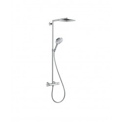 Hansgrohe Set de douche Showerpipe 300 1 jet avec thermostatique chromé Raindanc Kobleo Hansgrohe Set de douche Showerpipe 300 1 jet avec thermostatique chromé Raindanc Kobleo