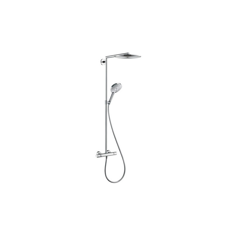 Hansgrohe Set de douche Showerpipe 300 1 jet avec thermostatique chromé Raindanc Kobleo