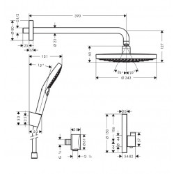 Hansgrohe Système Raindance Select S avec mitigeur ShowerSelect S Hansgrohe Kobleo