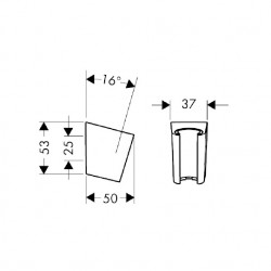 Hansgrohe Support mural chromé Porter S Kobleo