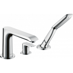 Hansgrohe Set mitigeur Metris longueur 220mm 3 trous montage sur bord baignoire  Kobleo