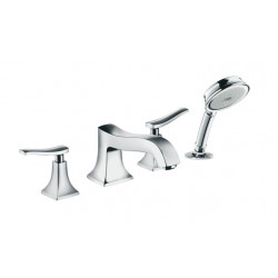 Hansgrohe Set Mélangeur Metris Classic 4 trous sur bord baignoire chromé Hansgrohe Kobleo