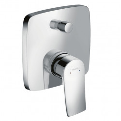 Hansgrohe Set finition mitigeur bain/douche encastré chromé 2 soties silencieux  Kobleo