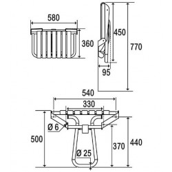 Pellet Siège de douche escamotable extra-large Kobleo