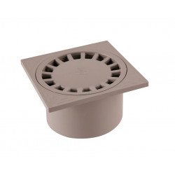 Girpi Siphon PVC carré Gris 150 x 150 mm Kobleo