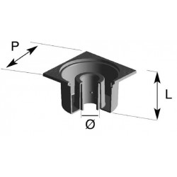 Girpi Siphon PVC carré Sable 150 x 150 mm Kobleo