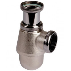 Valentin Siphon bidet-lavabo réglable en laiton nickelé mat Kobleo