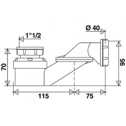 Valentin Siphon baignoire extra plat Kobleo