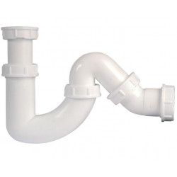 Valentin Siphon tube pour lavabo Blanc Kobleo
