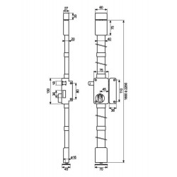 Thirard Serrure à tirage Beluga CP Gauche Kobleo