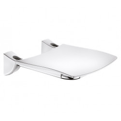 Delabie Siège douche relevable Grand Confort Inox poli brillant charge 135Kg P Kobleo