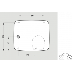 JVD Sèche-mains automatique anti-vandalisme Ouragan 2450W Kobleo