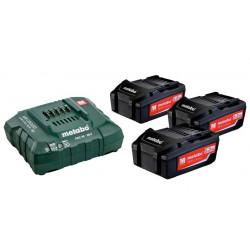 Metabo Set de 3 batteries 5,2Ah avec chargeur Kobleo