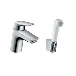 Hansgrohe Set bidette Logis sans tirette ni vidage chromé Hansgrohe Kobleo