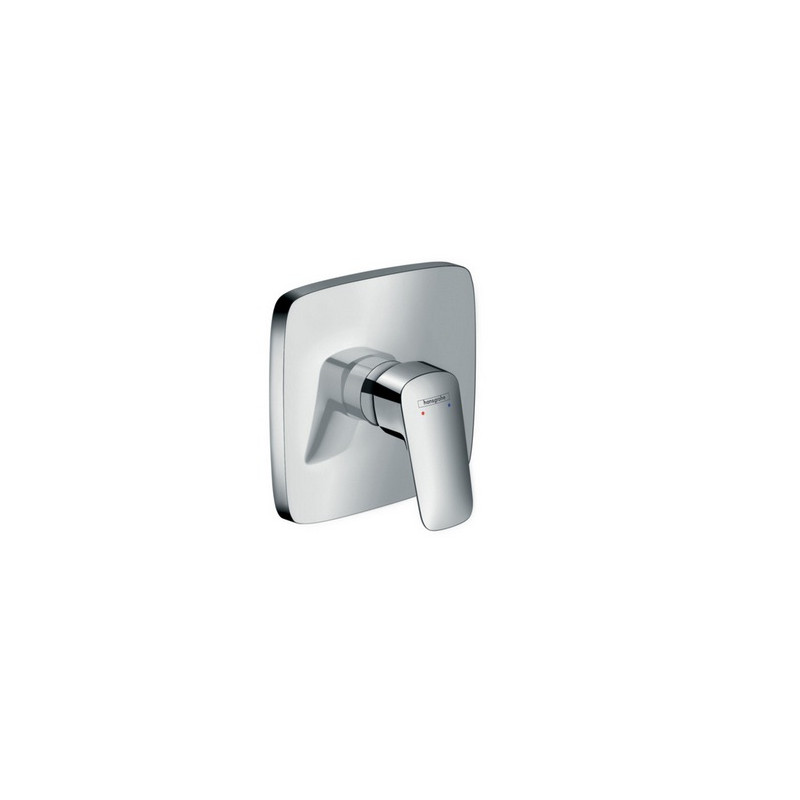 Hansgrohe Set de finition Mitigeur douche mural encastré chromé Logis Kobleo