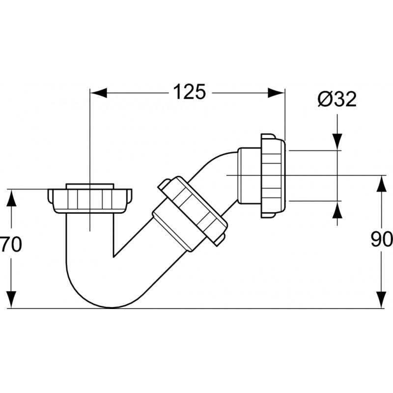 Joint conique de siphon