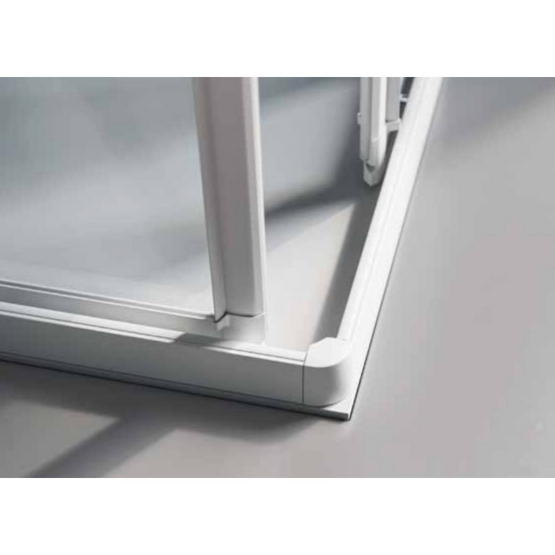 Samo Paroi douche d’angle ouverture coulissante 87-91cm 4 panneaux America Kobleo Samo Paroi douche d’angle ouverture coulissante 87-91cm 4 panneaux America Kobleo