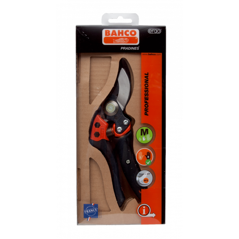 Bahco Sécateur ERGO™ taille M coupe 20 mm avec poignée tournante PXR-M2 Bahco Kobleo Bahco Sécateur ERGO™ taille M coupe 20 mm avec poignée tournante PXR-M2 Bahco Kobleo